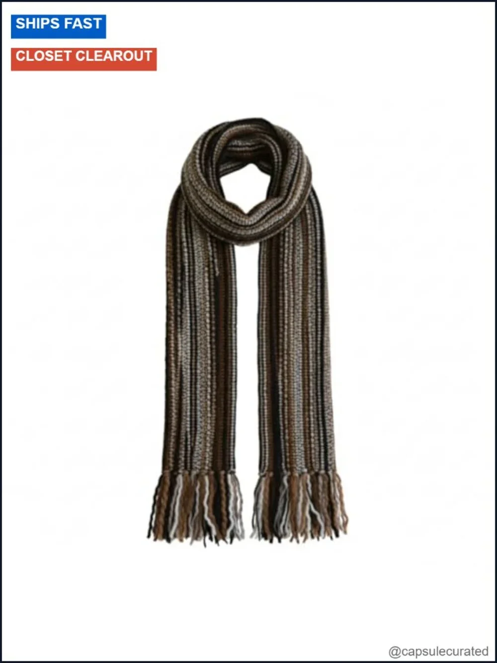 100% Wool Extra Long Chunky Handmade Scarf Unisex Winter Warm Oversized